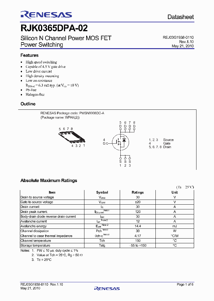 RJK0365DPA-02-J0_3687606.PDF Datasheet