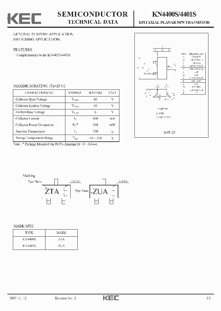 KN4400S07_3698996.PDF Datasheet