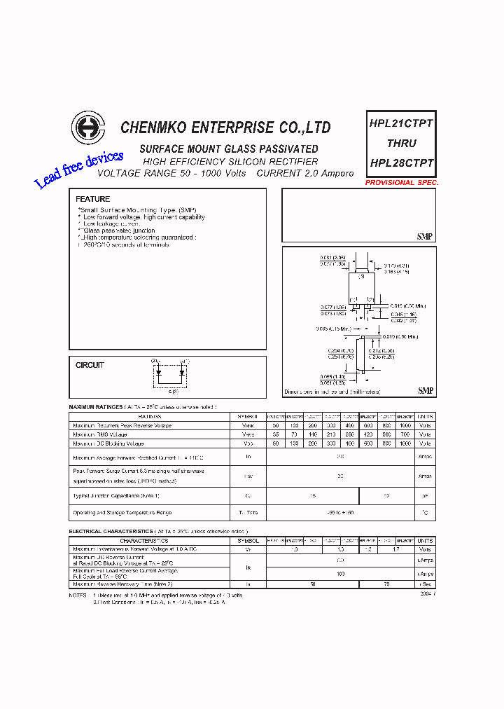 HPL21CTPT_3719706.PDF Datasheet