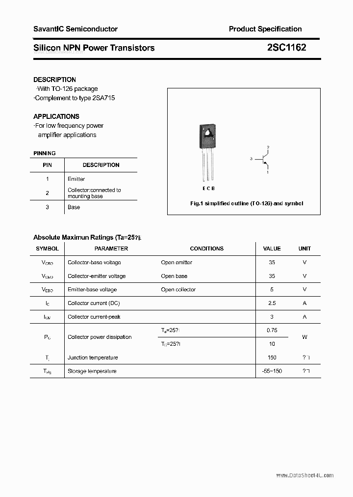 2SC1162_3721475.PDF Datasheet