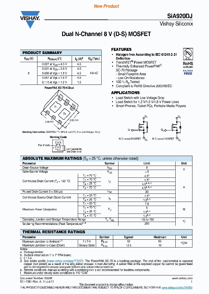 SIA920DJ-T1-GE3_3786578.PDF Datasheet