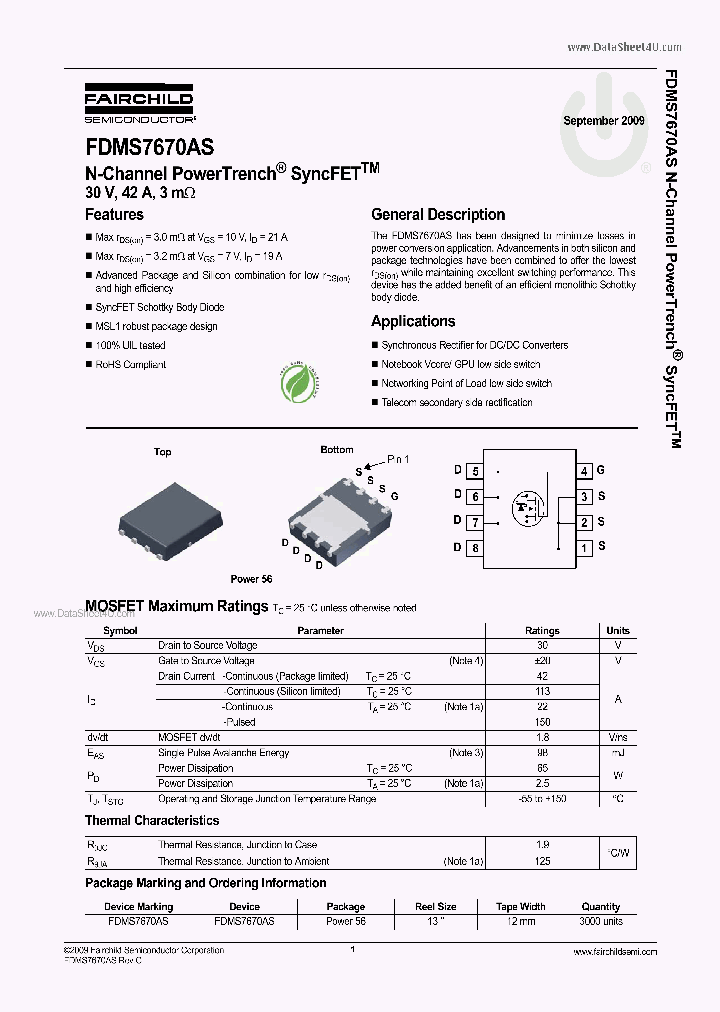 FDMS7670AS_3793698.PDF Datasheet