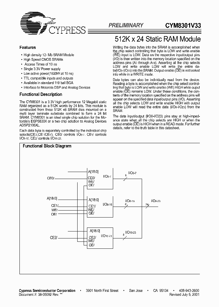 CYM8301V33-10BGC_3755451.PDF Datasheet