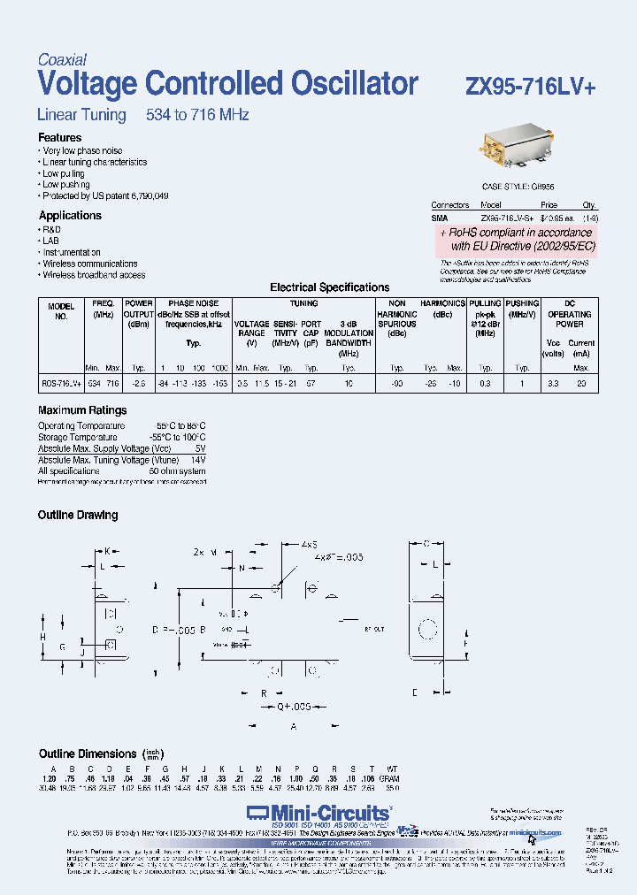 ZX95-716LV_3765908.PDF Datasheet