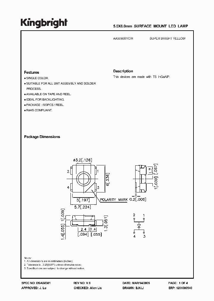 AA5060SYCH_3774020.PDF Datasheet