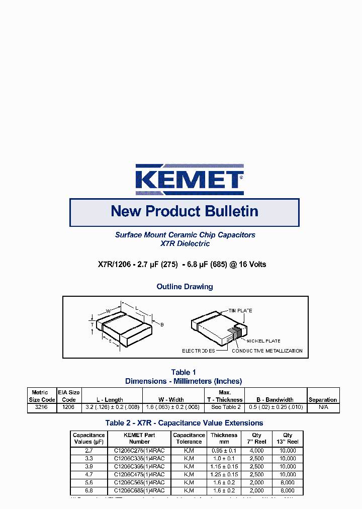 C1206C395K4RAC_3775365.PDF Datasheet