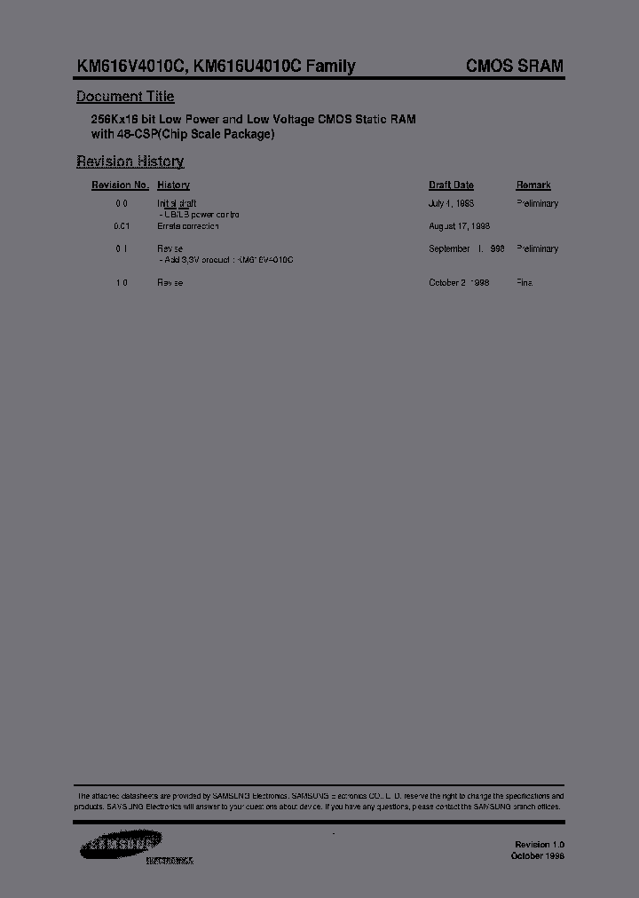 KM616U4010CLZI-8L_3779672.PDF Datasheet