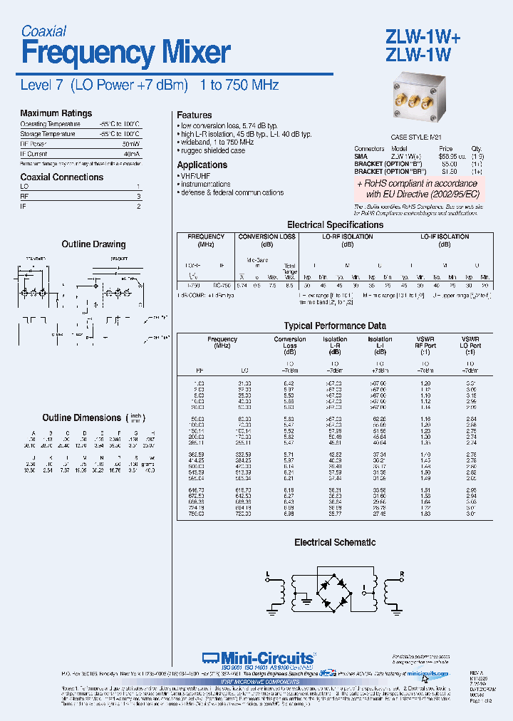ZLW-1W_3779836.PDF Datasheet