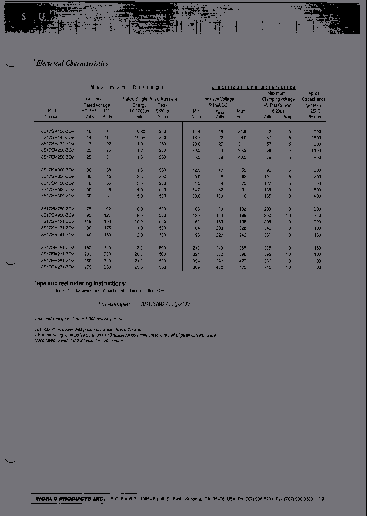 8S17SM271T6-ZOV_3795587.PDF Datasheet