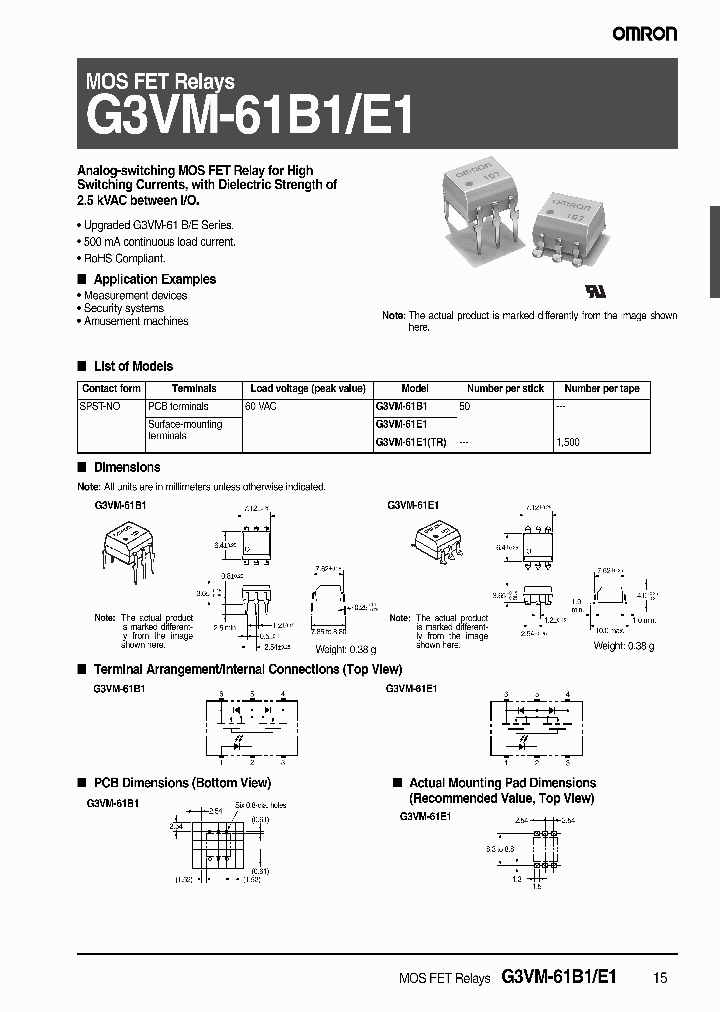 G3VM-61B110_4038981.PDF Datasheet