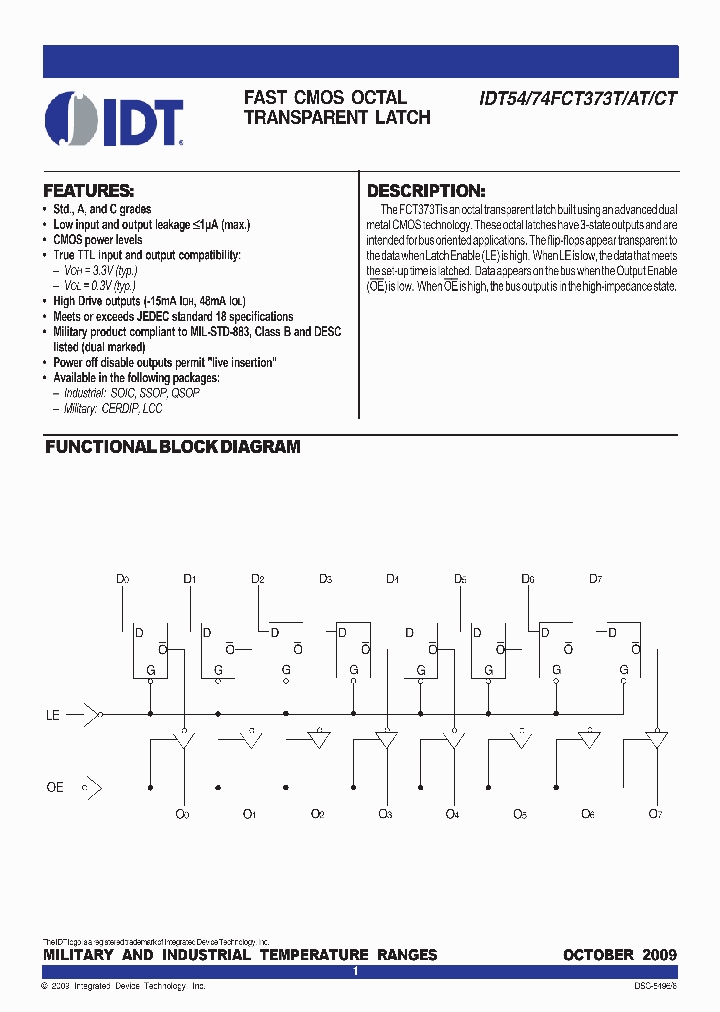 74FCT373CTSOG_3810627.PDF Datasheet