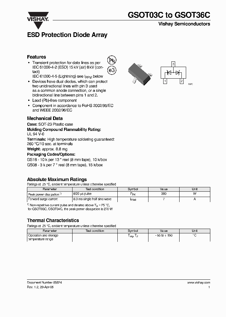 GSOT03C-GS18_3816756.PDF Datasheet