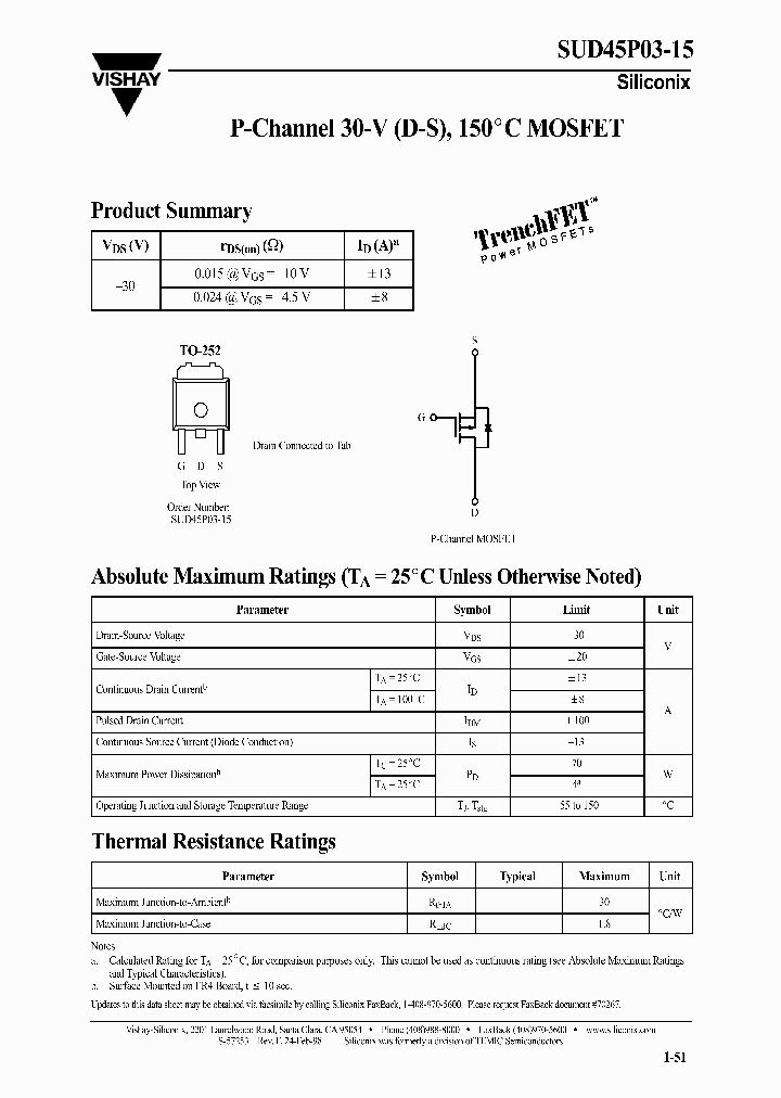 SUD45P03-15-E3_3825577.PDF Datasheet