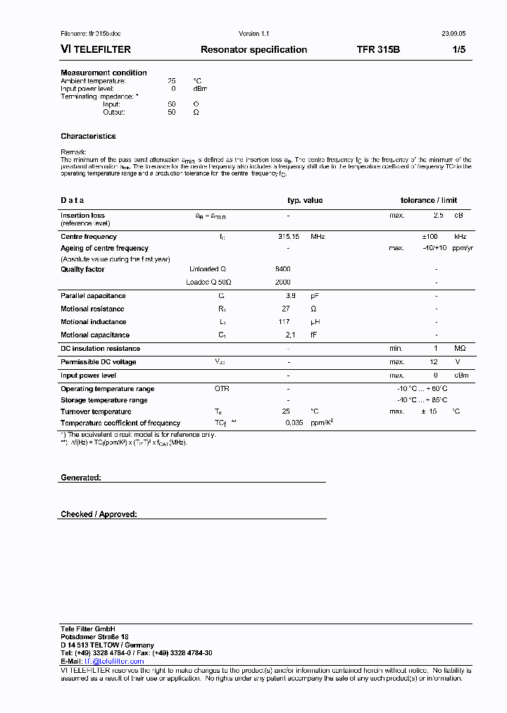 TFR315B_4060174.PDF Datasheet