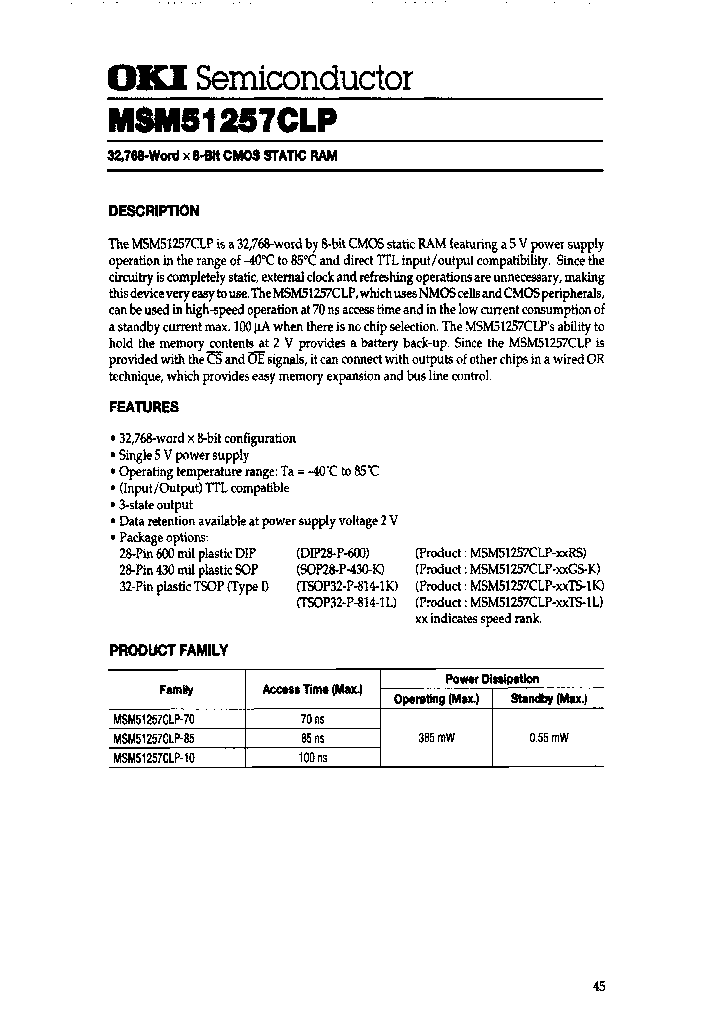 MSM51257CLP-85TS-1K_3827249.PDF Datasheet