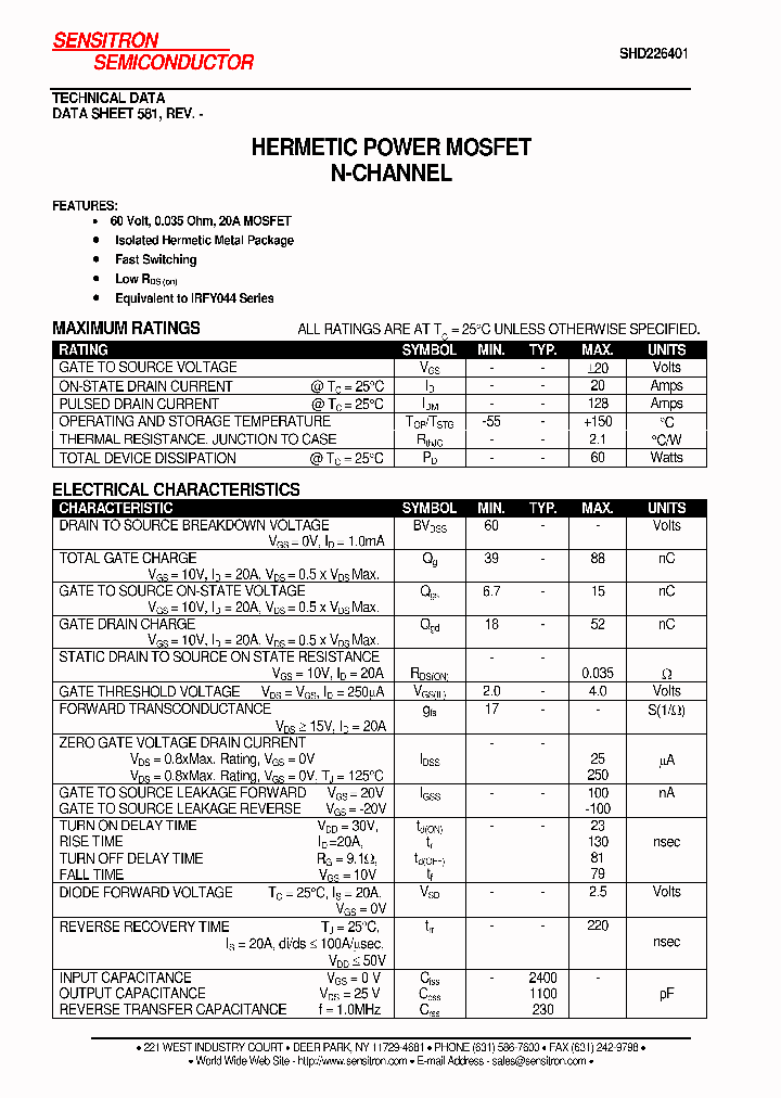 SHD226401_4062358.PDF Datasheet