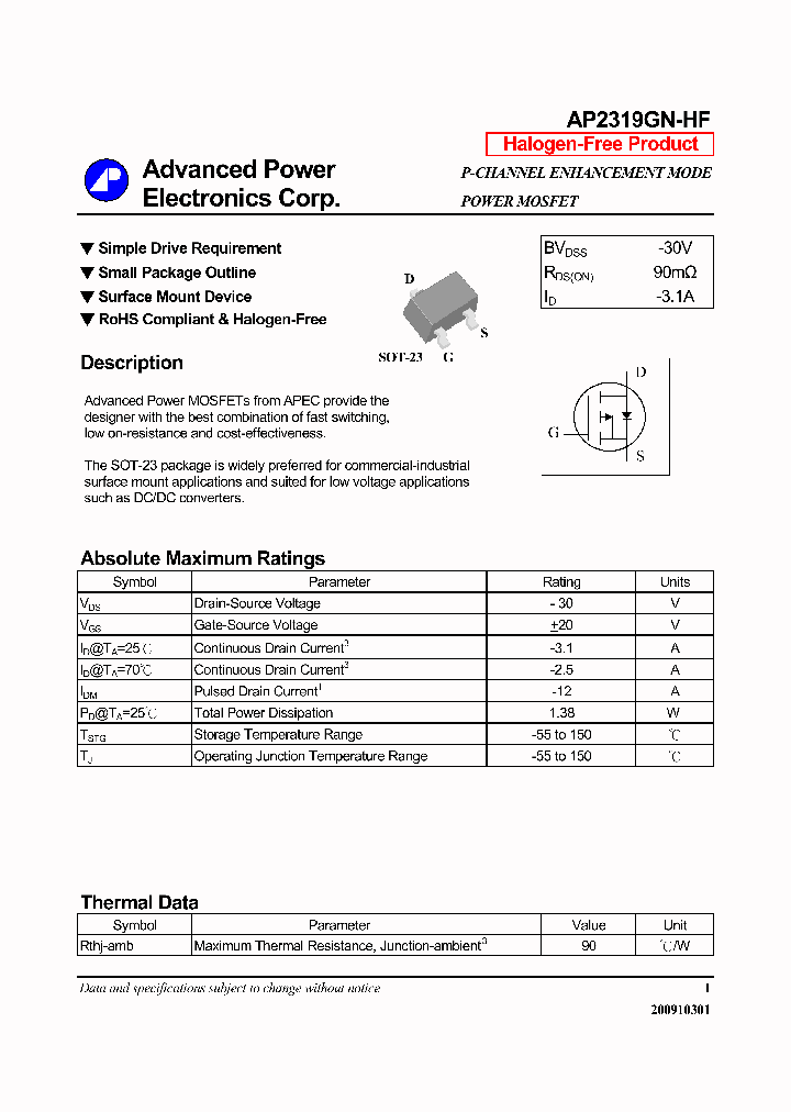 AP2319GN-HF_3835008.PDF Datasheet