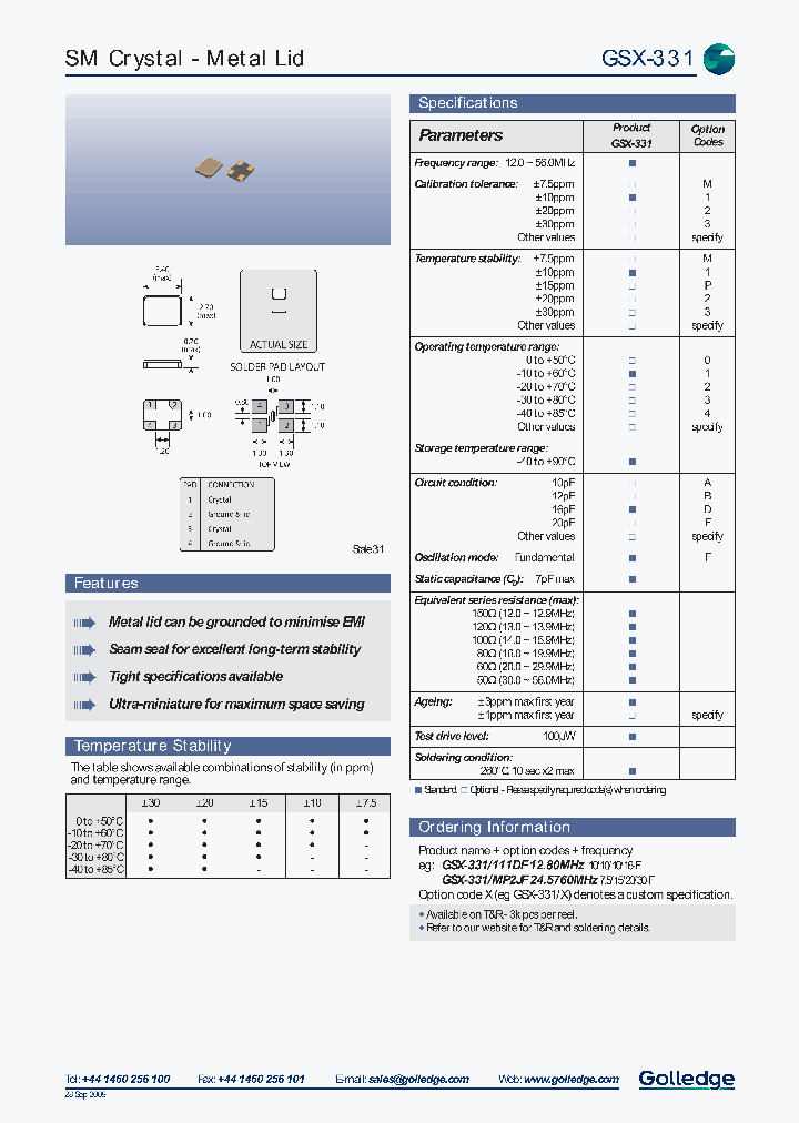 GSX-331MP0AF130MHZ_3839026.PDF Datasheet