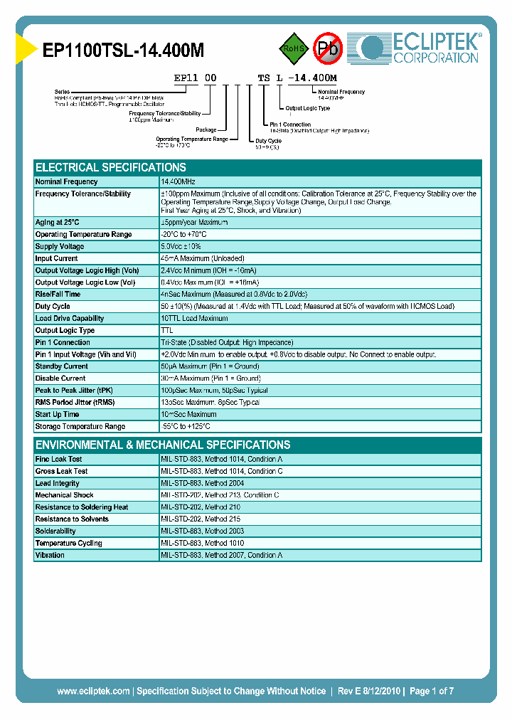 EP1100TSL-14400M_3840367.PDF Datasheet