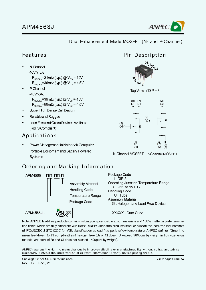 APM4568JC-TUG_3838874.PDF Datasheet