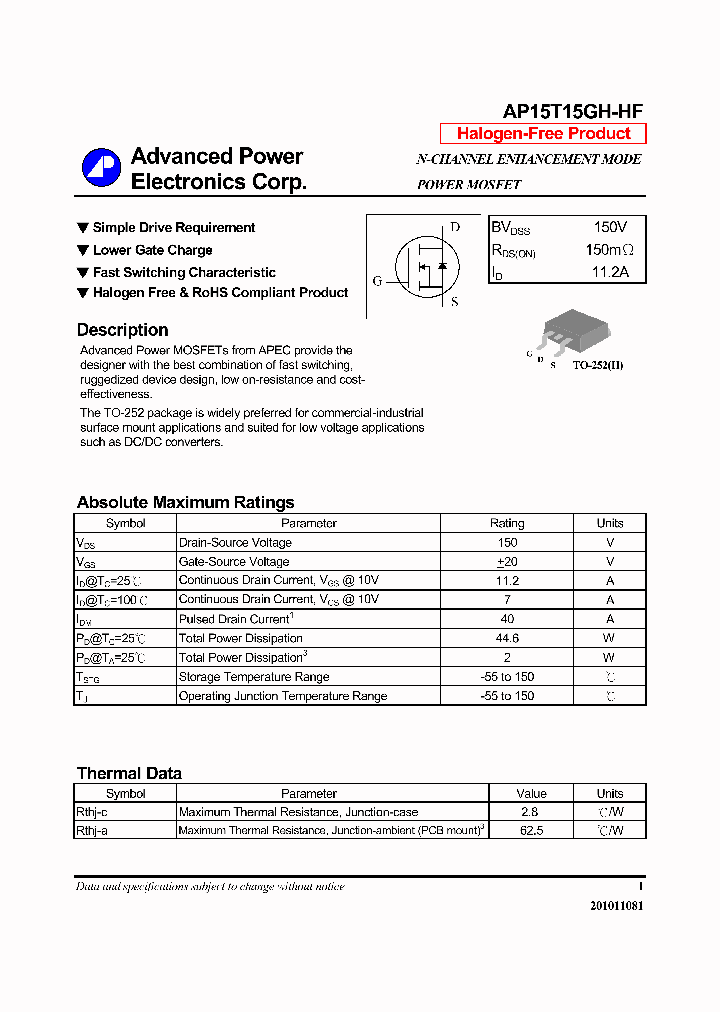 AP15T15GH-HF_3840889.PDF Datasheet