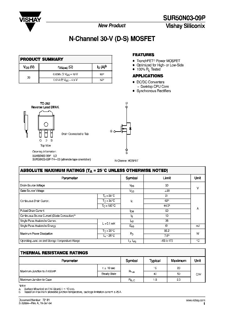 SUR50N03-09P-T4-E3_3836952.PDF Datasheet