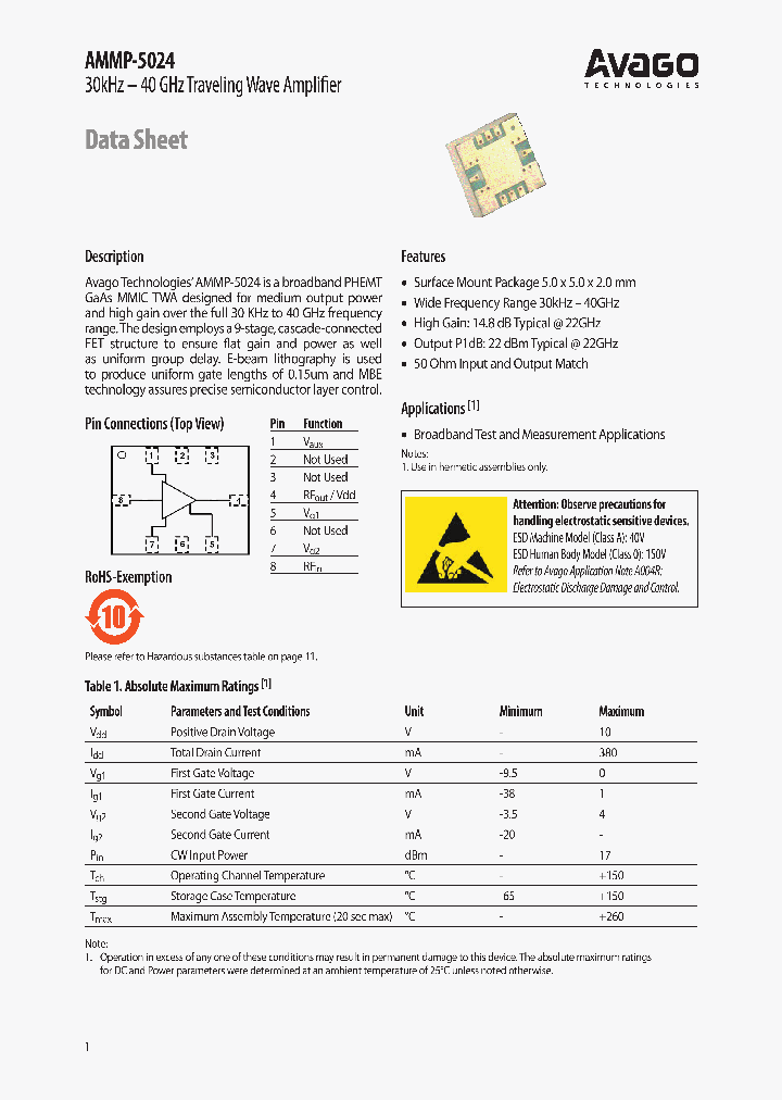 AMMP-5024-BLKG_3843349.PDF Datasheet