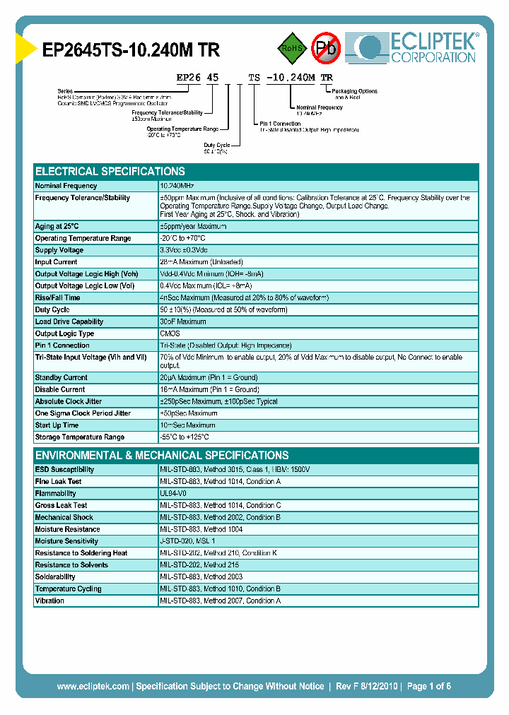 EP2645TS-10240MTR_3845839.PDF Datasheet