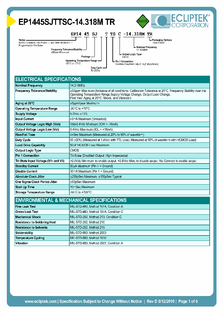 EP1445SJTTSC-14318MTR_3846833.PDF Datasheet