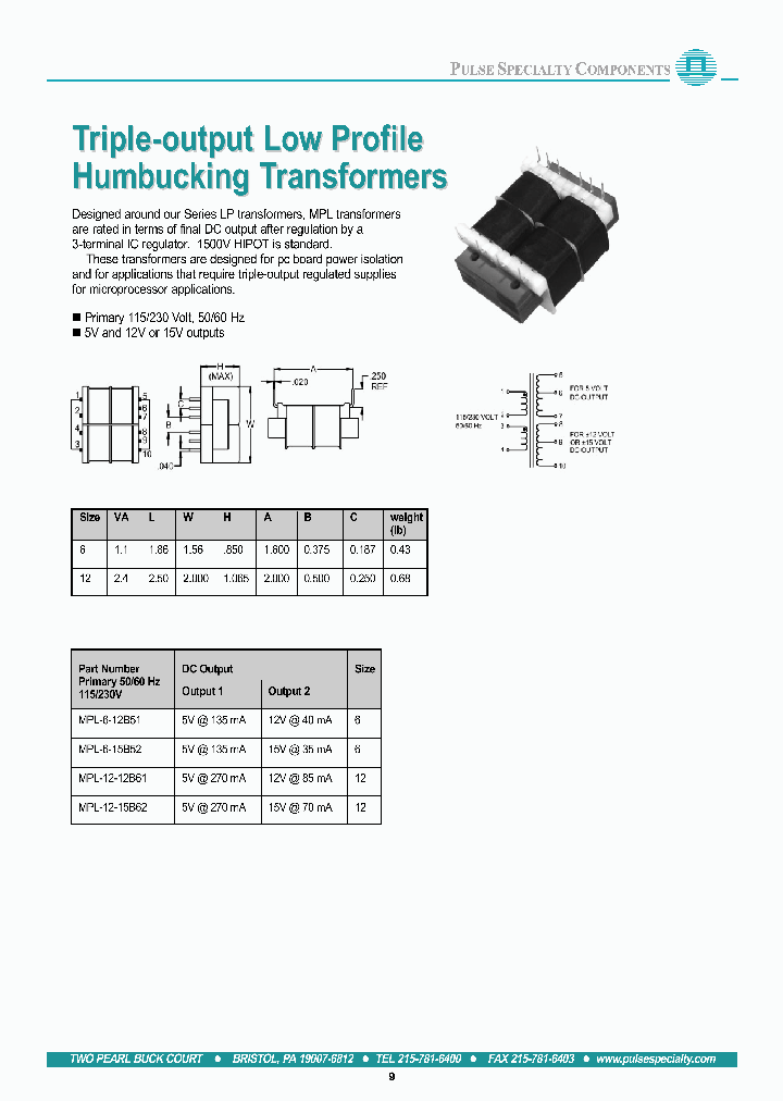 MPL-12-12B61_3845329.PDF Datasheet