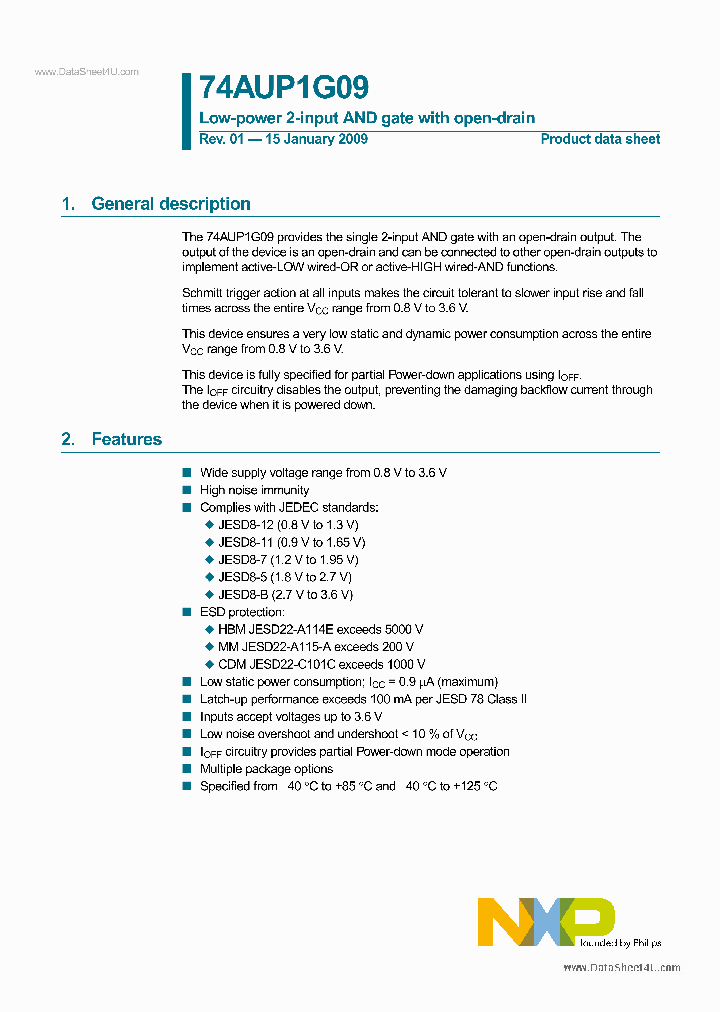 74AUP1G09_4098053.PDF Datasheet