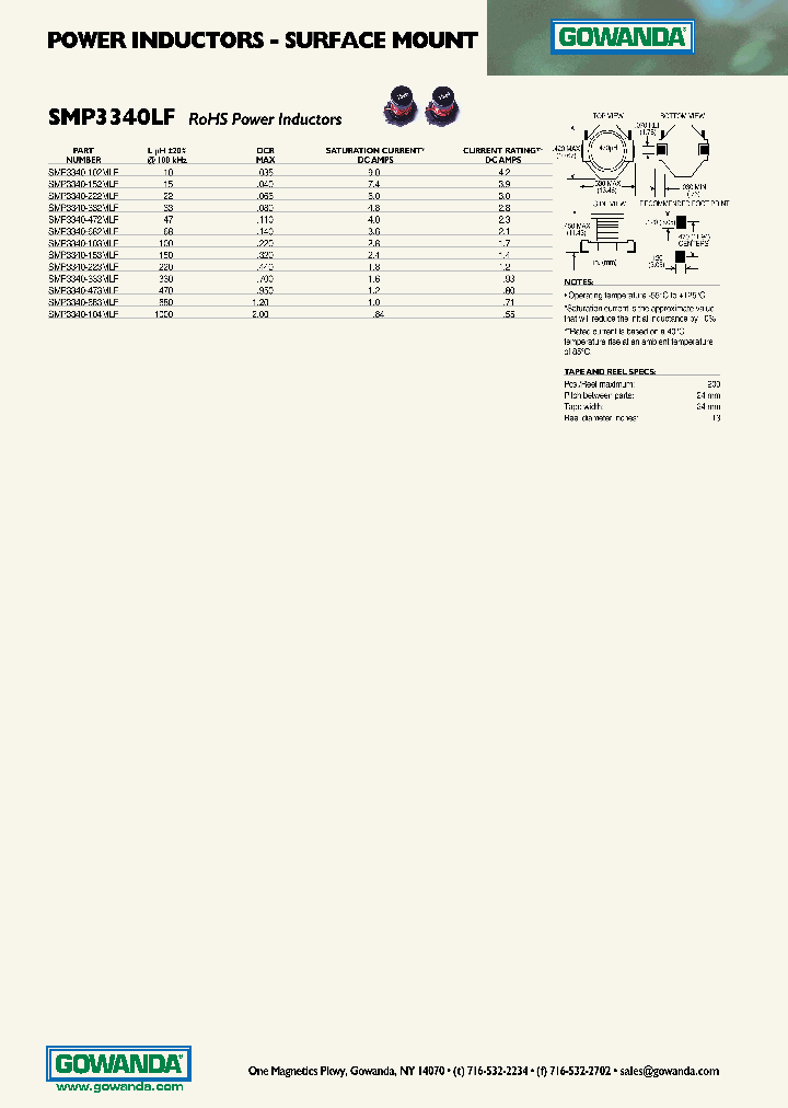 SMP3340-472MLF_3849786.PDF Datasheet