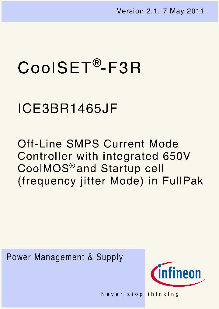 ICE3BR1465JF_4101936.PDF Datasheet