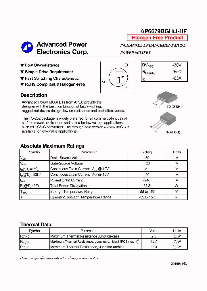 AP6679BGH-HF_3854755.PDF Datasheet