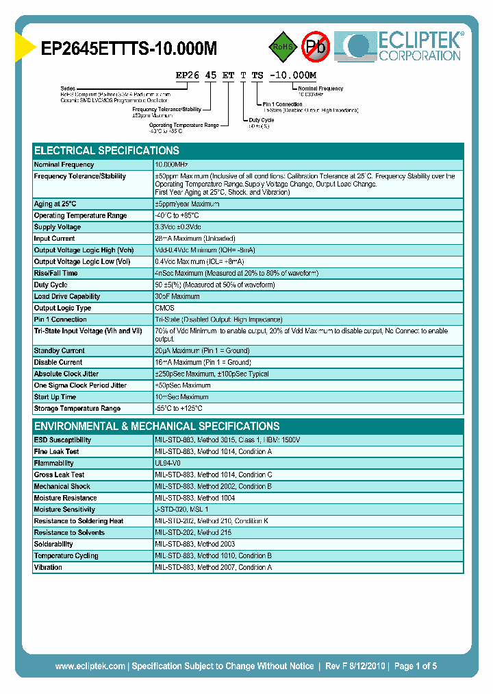 EP2645ETTTS-10000M_3855775.PDF Datasheet