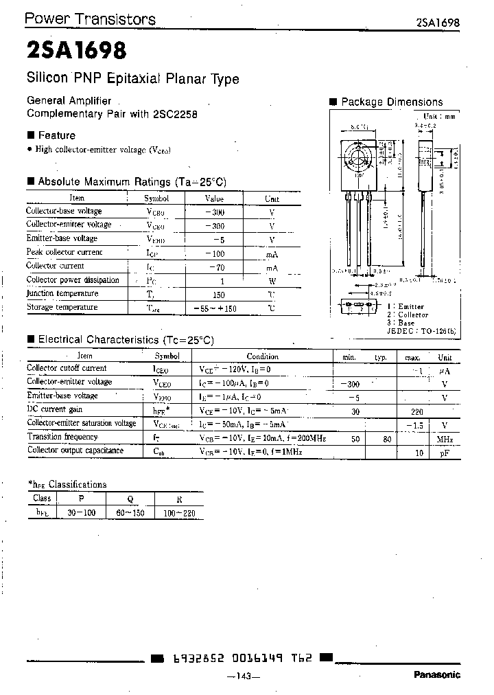 2SA1698_3860738.PDF Datasheet