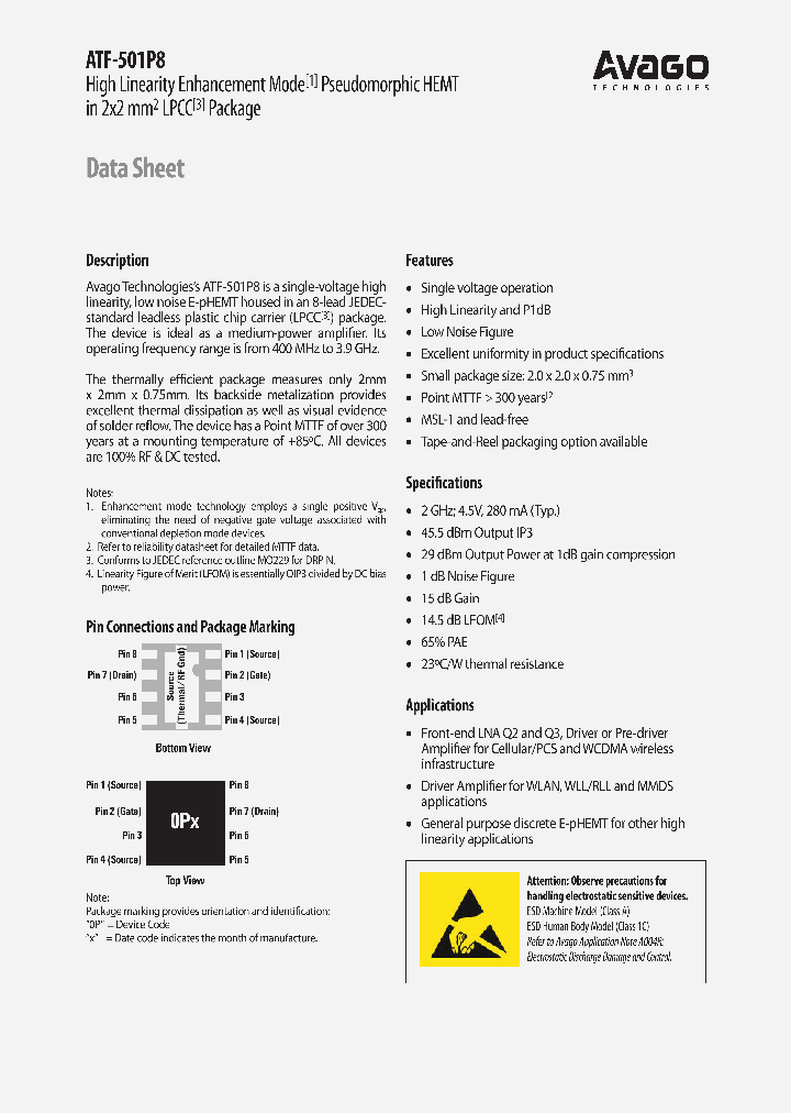 ATF-501P8-TR2_3862415.PDF Datasheet