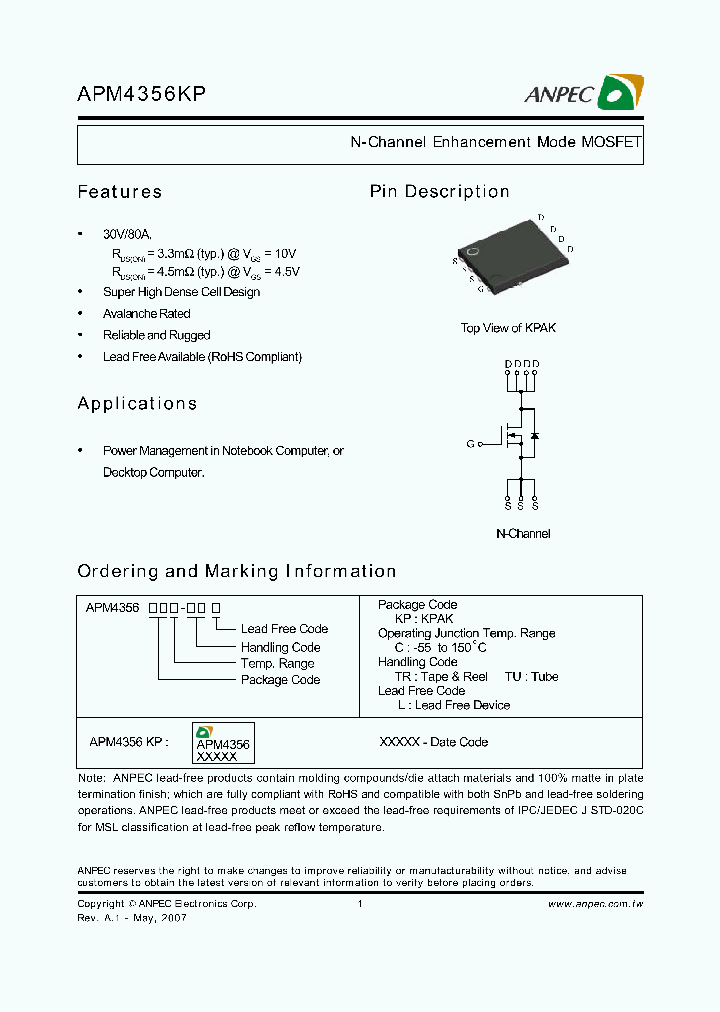 APM4356KPC-TRL_3870960.PDF Datasheet