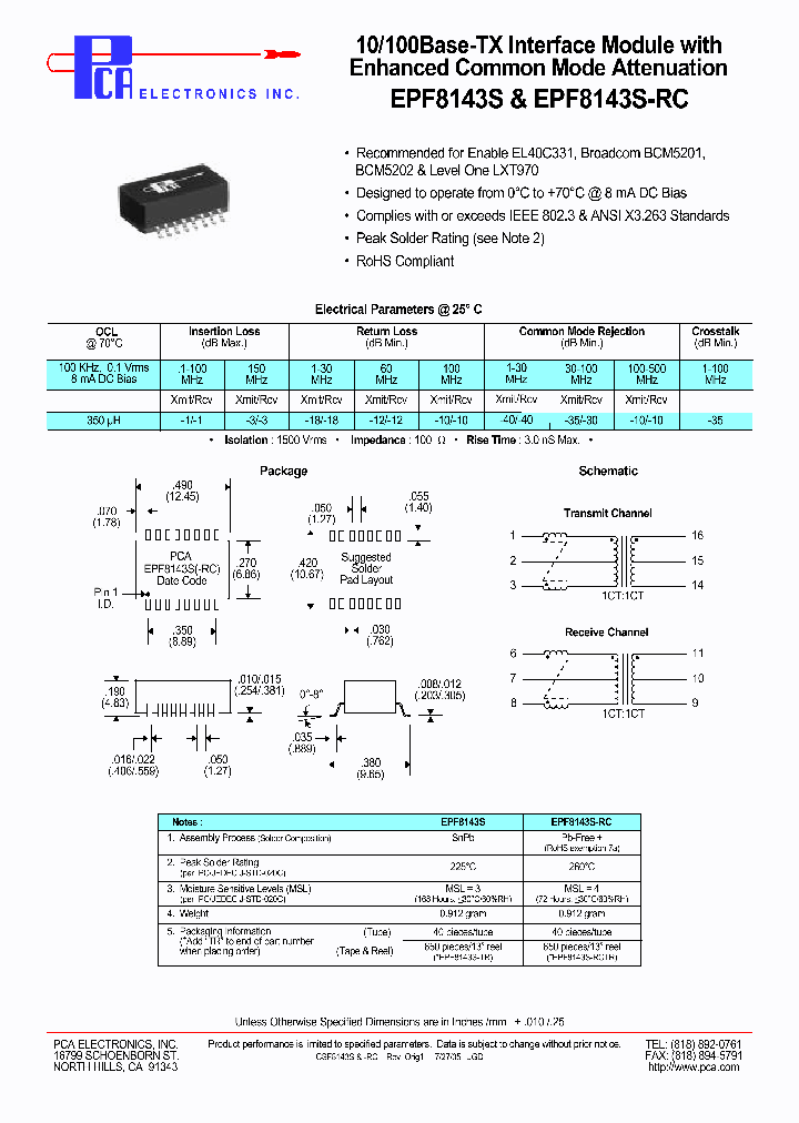 EPF8143S-RCTR_3880755.PDF Datasheet