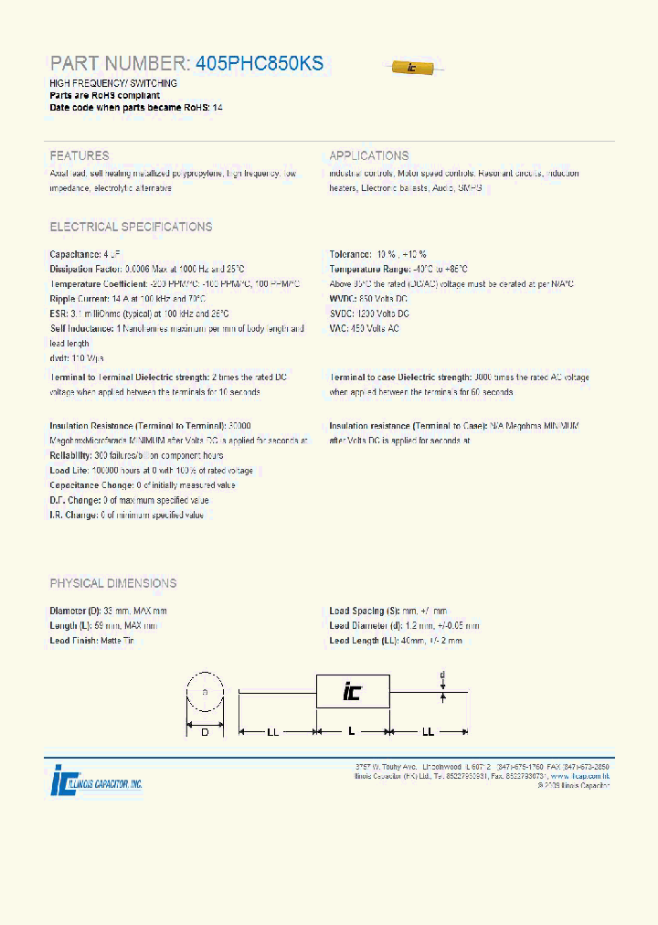 405PHC850KS_3883253.PDF Datasheet