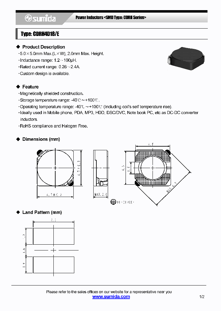 CDRH4D18ENP-6R8NC_3897595.PDF Datasheet