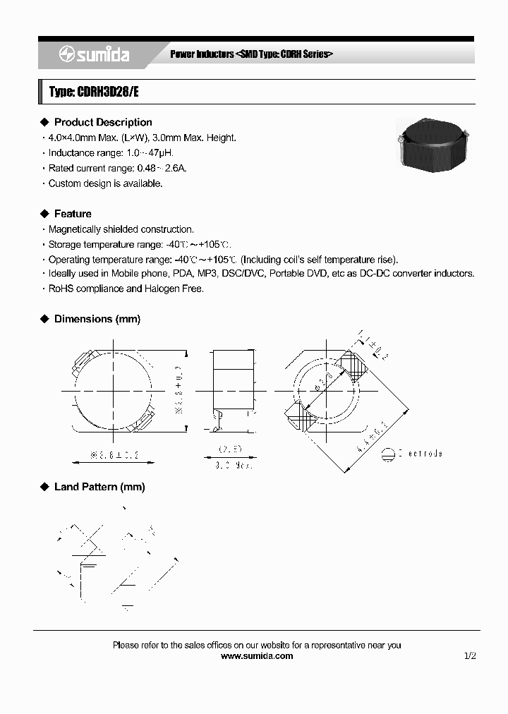 CDRH3D28ENP-6R8NC_3897591.PDF Datasheet