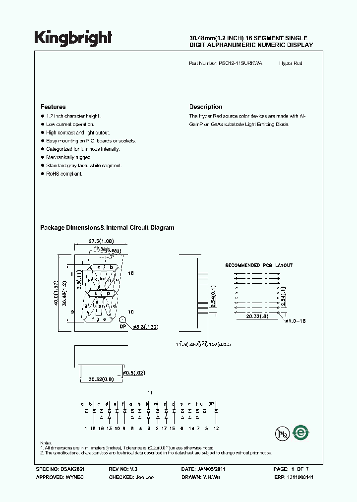 PSC12-11SURKWA_3895633.PDF Datasheet