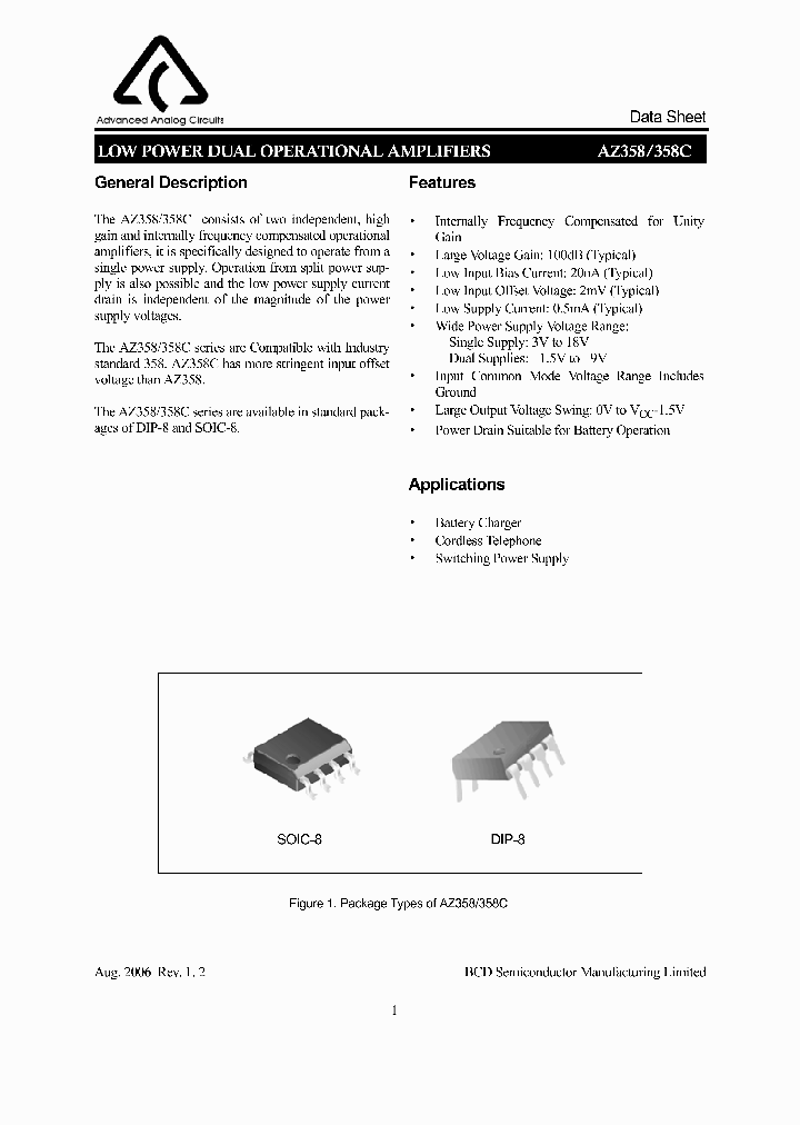 AZ358M-E1_3908813.PDF Datasheet