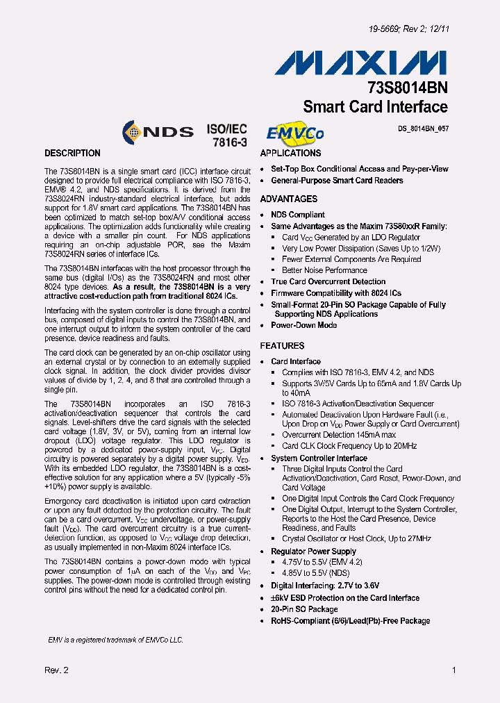 73S8014BN_4151954.PDF Datasheet