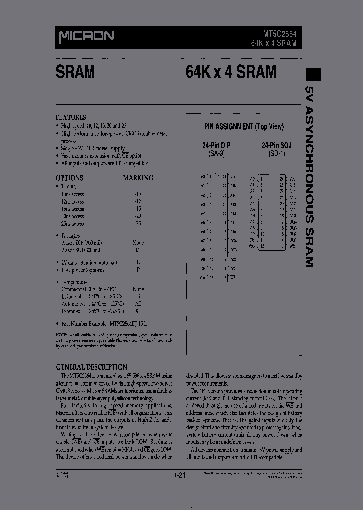 MT5C2564DJ-25PTR_3920028.PDF Datasheet