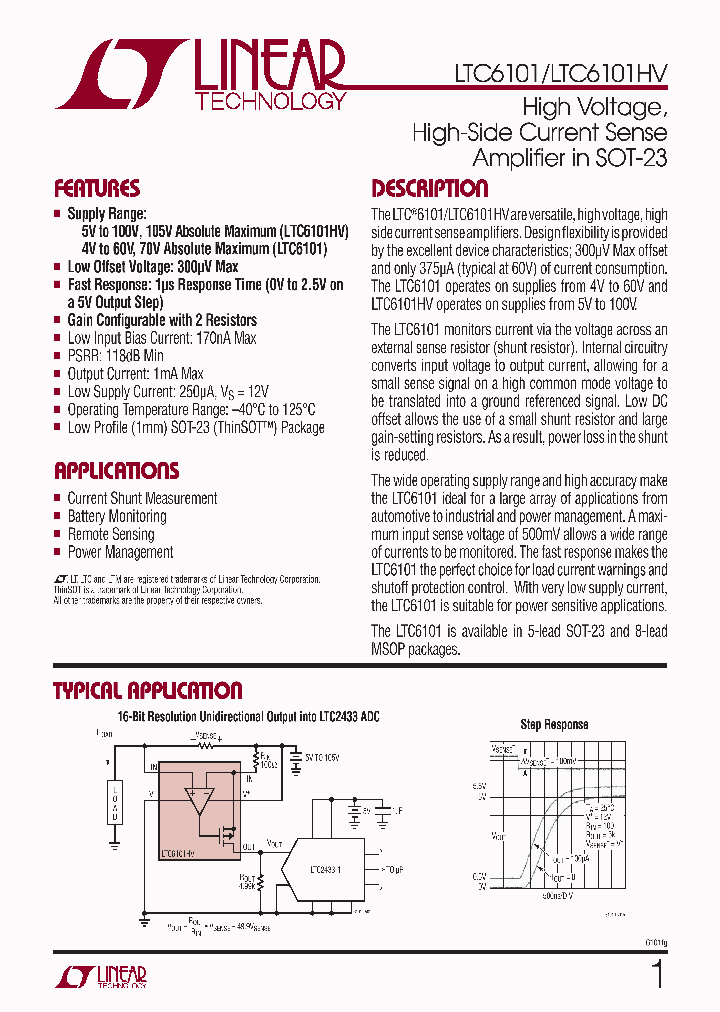 LTC6101BHS5PBF_3956576.PDF Datasheet