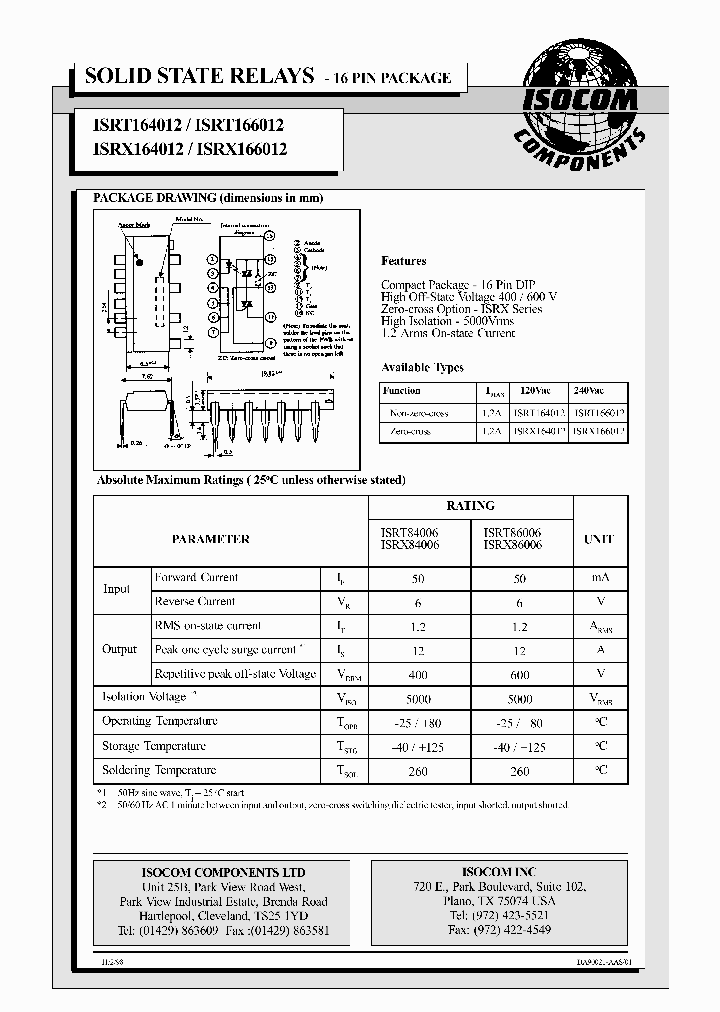 ISRX166012_3976466.PDF Datasheet