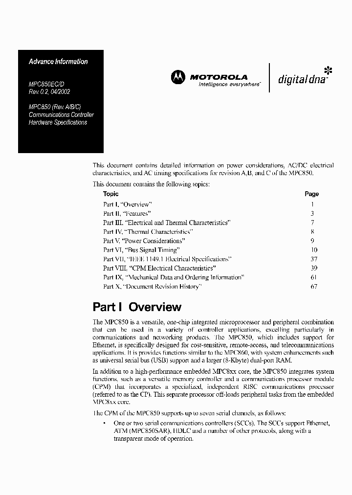 XPC850SRZT50B_3977202.PDF Datasheet