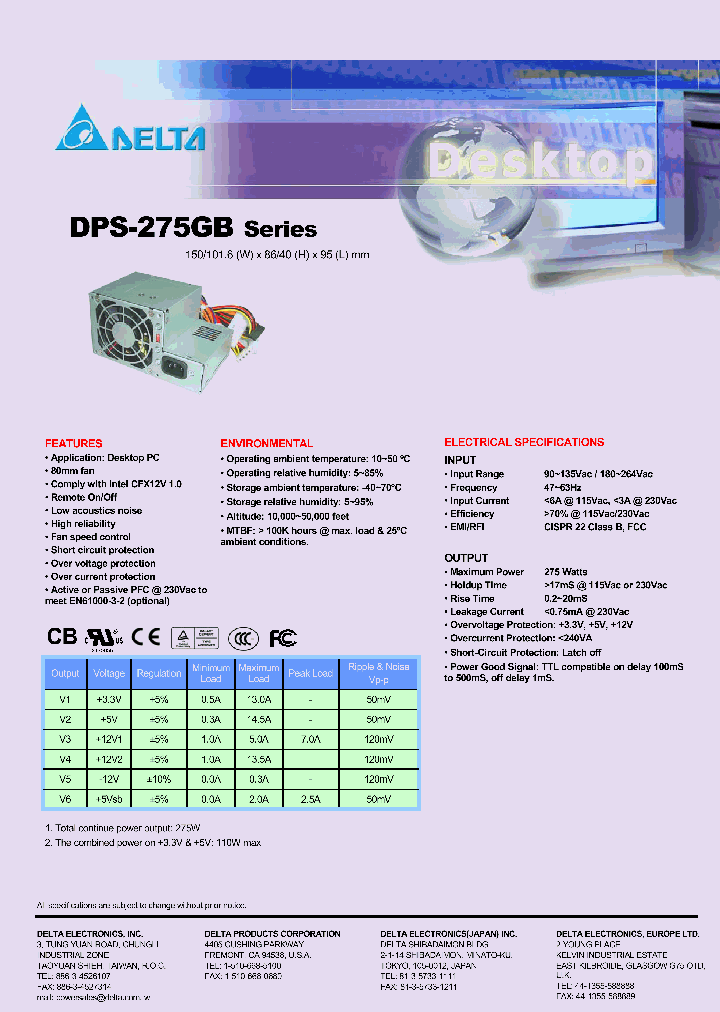 DPS-275GB_3985546.PDF Datasheet
